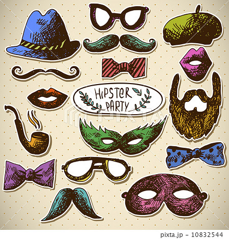 Hand Drawn Hipster Vector Design Elements 10832544