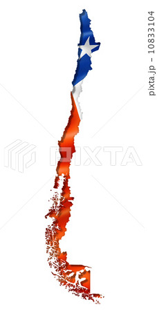 Chilean flag map Chilean flag map 10833104