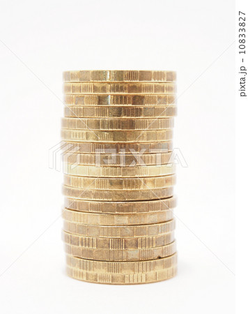 coins on white background 10833827