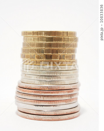 coins on white background 10833836