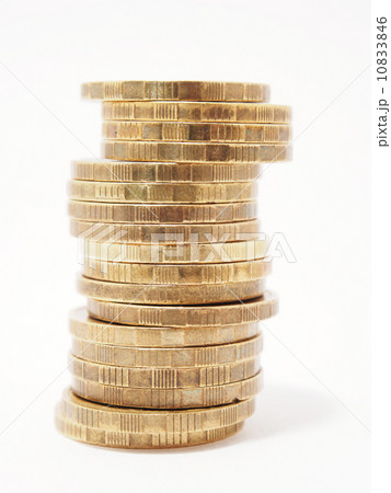 coins on white background 10833846