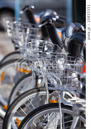 City Hire Bicycles Parked City Hire Bicycles Parked 10835351