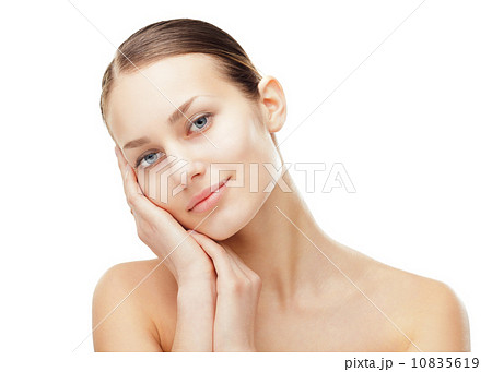 Beautiful young woman with healthy clean skin Beautiful young woman with healthy clean skin 10835619