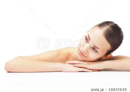 Beautiful young woman with healthy clean skin 10835630