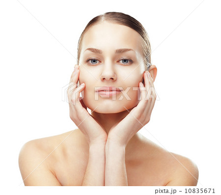 Beautiful young woman with healthy clean skin Beautiful young woman with healthy clean skin 10835671