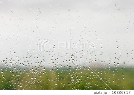 rain drops on window pane 10836317