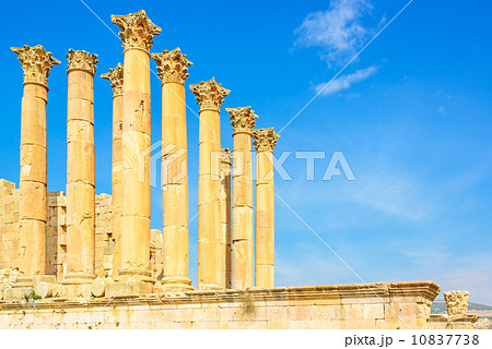 The Temple of Artemis in Gerasa, Jerash, Jordan. The Temple of Artemis in Gerasa, Jerash, Jordan. 10837738