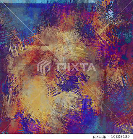art abstract acrylic background in beige, orange, brown, blue, p 10838189