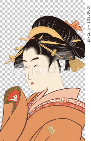 Kitagawa Utamaro Utase Koi nobu Rare Ni Ai Koi image illustration 10839007