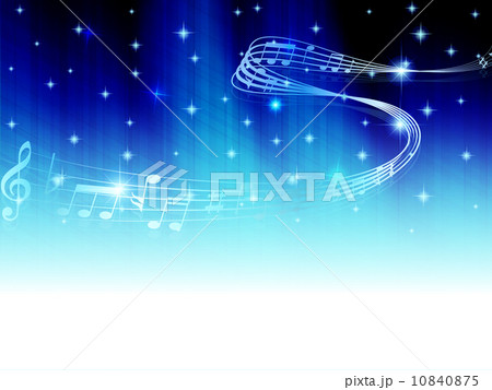 音符　楽譜　背景 10840875