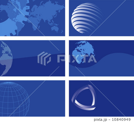 Business cards, blue series 10840949