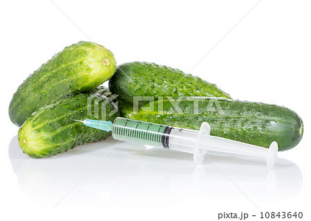 Injection into fresh cucumbers 10843640