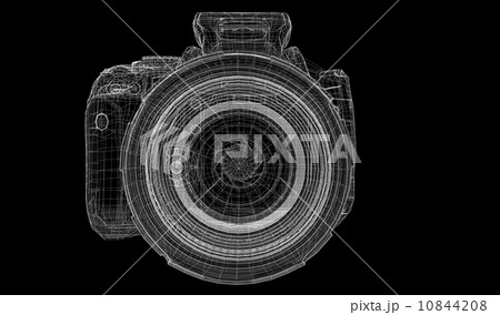 Black digital camera isolated Black digital camera isolated 10844208