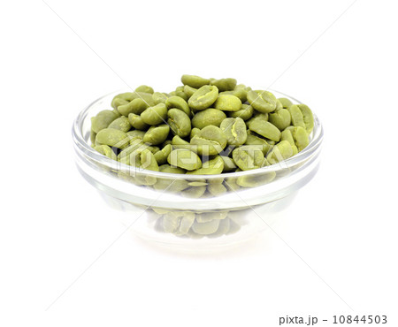 Green Coffee isolated on White Background Green Coffee isolated on White Background 10844503