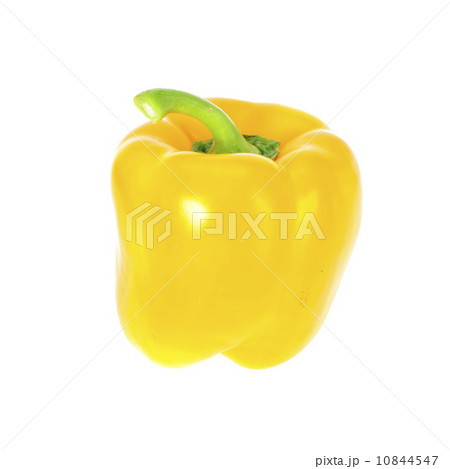 Colored Fresh Sweet Pepper Isolated on White Background 10844547