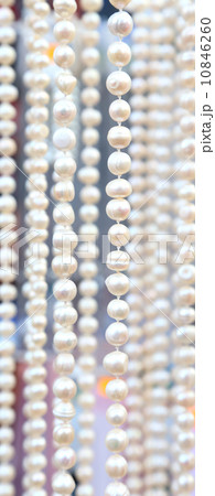 Many beads of pearls as ackground. Close-up. Many beads of pearls as ackground. Close-up. 10846260