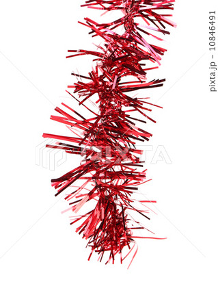 Christmas red tinsel. 10846491