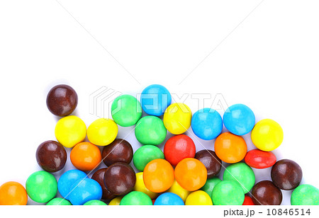 group of colored chocolate balls group of colored chocolate balls 10846514