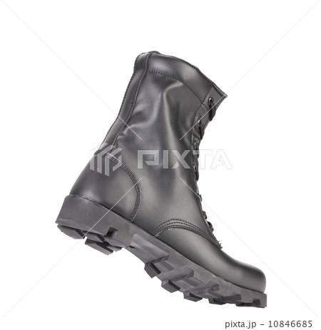 Leather man's boot. 10846685