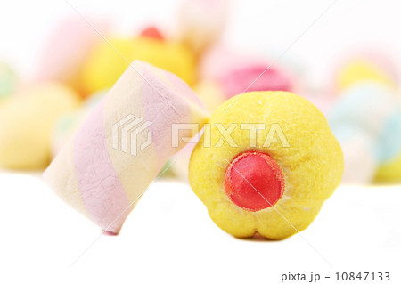 Close up of two cookies. 10847133