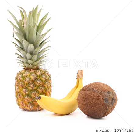 Pineapple, coconut and banana. 10847269