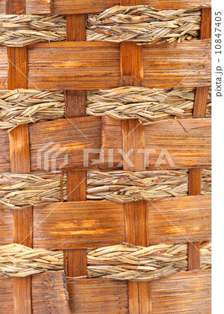 Background of vintage weave wicker basket 10847405