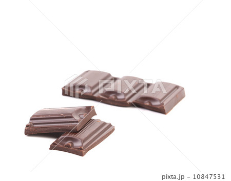 Tasty morsel of dark chocolate. 10847531