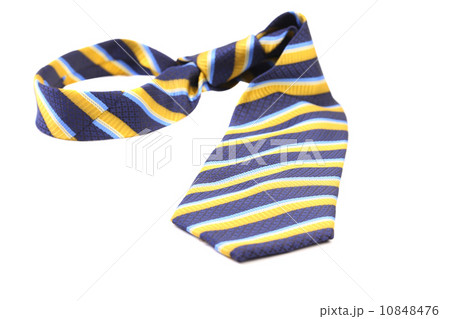 Tie a colorful striped. 10848476