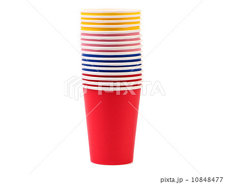 Colorful paper coffee cup. 10848477