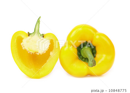 Yellow bell pepper isolated 10848775