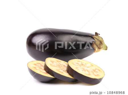 Slices of eggplant or aubergine vegetable 10848968