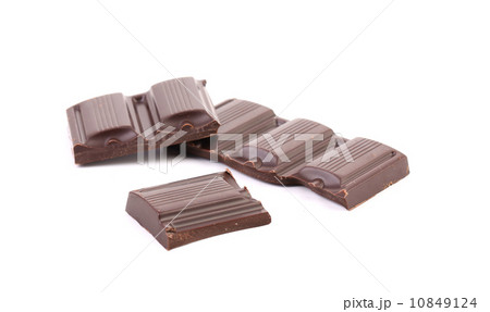 Tasty morsel of dark chocolate. 10849124