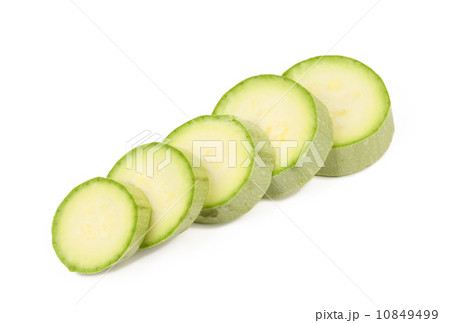 Fresh sliced marrow vegetable. 10849499