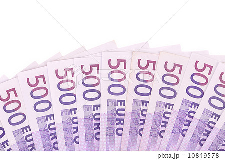 Fan of fifty handred euro bills. Fan of fifty handred euro bills. 10849578