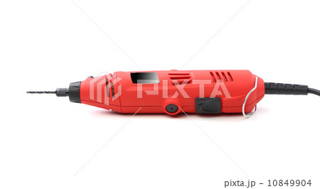 mini drill with attachment on a white background mini drill with attachment on a white background 10849904