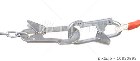 Carbine on chain clasped. 10850895