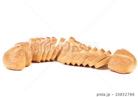 Sliced loaf of white bread Sliced loaf of white bread 10852766