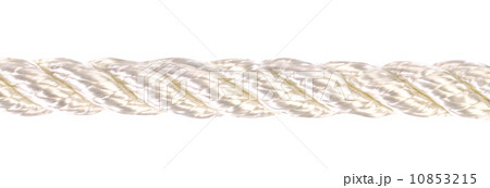 Close up of white silk rope. Close up of white silk rope. 10853215
