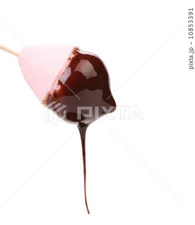 Marshmallow in chocolate syrop Marshmallow in chocolate syrop 10853391