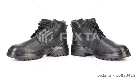 Pair of working boots. Pair of working boots. 10853418
