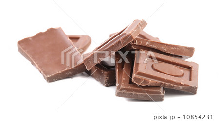 Chocolate bars broken. 10854231