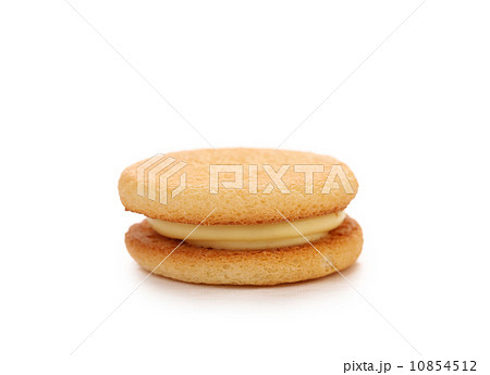 Biscuit sandwich with white filling. Biscuit sandwich with white filling. 10854512