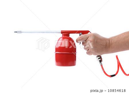 Spray gun and hand isolated Spray gun and hand isolated 10854618