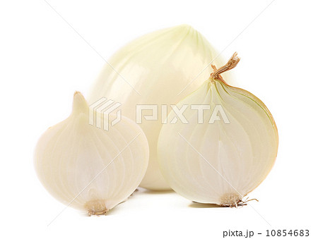 White onion close up and slices. 10854683