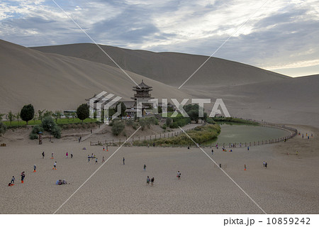 Chinese Dunhuang Crescent Lake 10859242