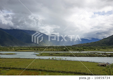 Mountain river rural scenery tibet Mountain river rural scenery tibet 10859734