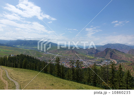 Mountains pastoral landscape in China Qilian Mountains pastoral landscape in China Qilian 10860235