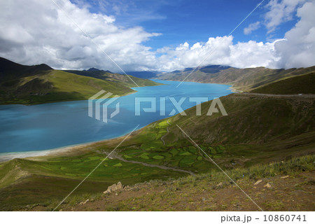 China mountain lakes in Tibet 10860741