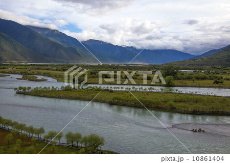 Mountain river rural scenery tibet Mountain river rural scenery tibet 10861404