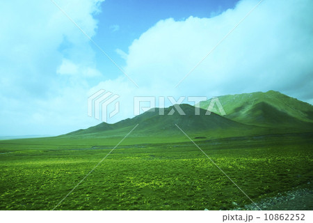 Alpine meadow blue sky 10862252